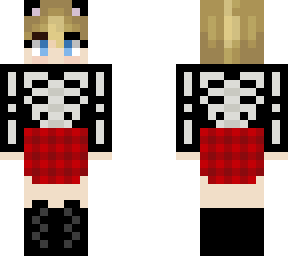 redplaid catboy skeleton