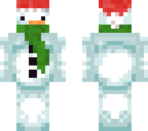 santa hat snowman