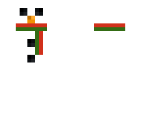 snow man with scarf