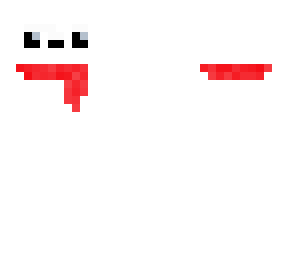 tbh autism creature with a red scarf (skin isn't mine) i added a scarf