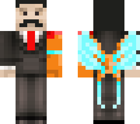 cyborg au mumbo but with wings