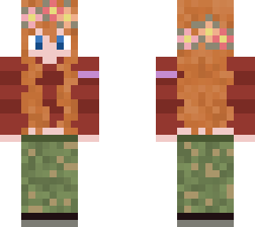 ginger jumper girl (flower crown)