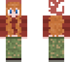 ginger jumper girl (mushroom hat)