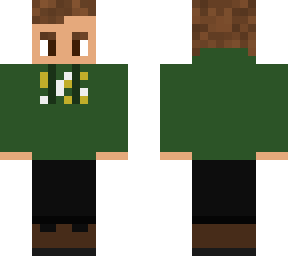 green hoodie guy with snow boots