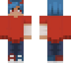 red and blue boy