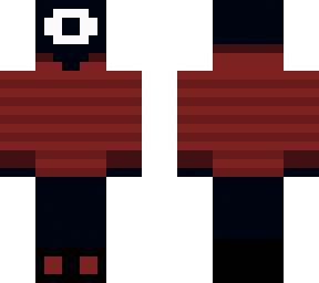 seek in a red sweater with a hood :)