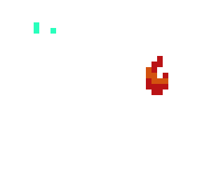 white rgb with flame back