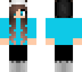 another girl with hoodie blue/green