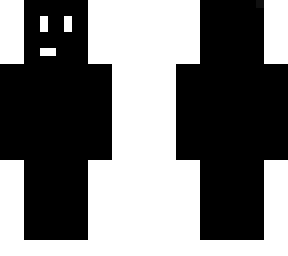 black skin with white face