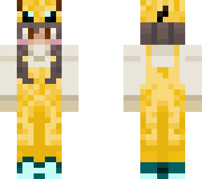 bumble bee overalls + hat