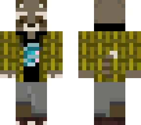 racoon flannel