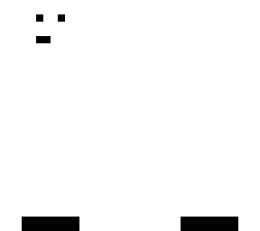 white skin with black face