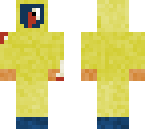 broken yellow hazmat suit