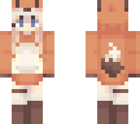 girl in fox hoodie