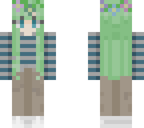 green hair girl