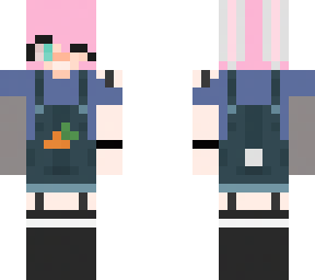 pink hair bunny girl