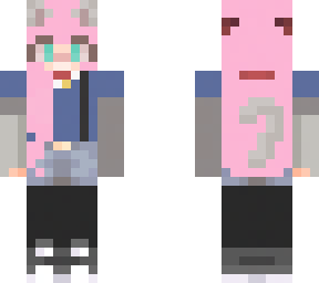 pink hair neko girls with shorts