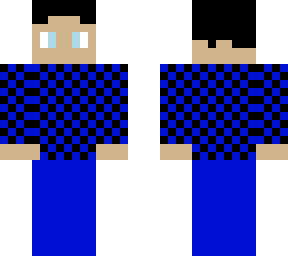 blue & black polka dot teenager