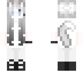 grey cat girl