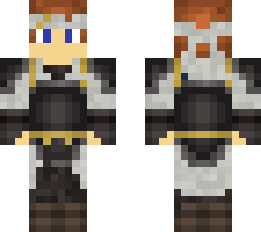 klein from sao with light gray armor and blueish eyes,edited from wolfvinegaming