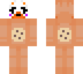 lolbit in a orange cookie monster onesie (changed a little)