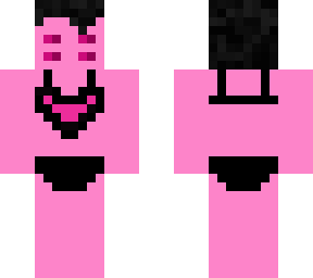 pink spider eyes in bikini