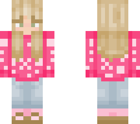 pink winter girl