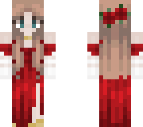 red gown