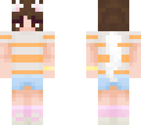 short hair cat girl<3