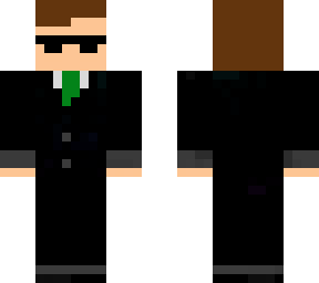 suit with green tie