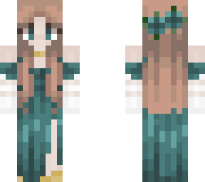teal gown