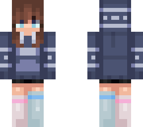 blue hoodie