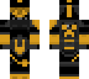 custom black and yellow clone commander
