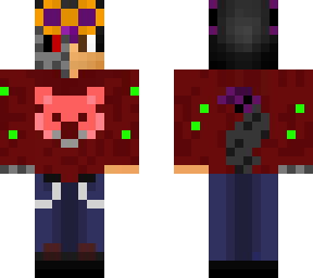 cyborgbunny2798 christmas sweater with wolf ears and tail