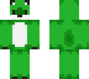 lime/bright green fox