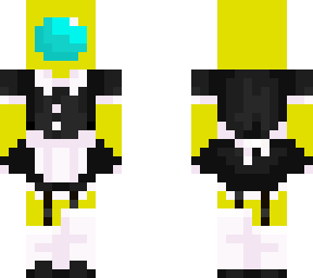 yellow among us maid outfit