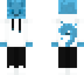blue slime cat in white hoodie ijevin/mysticat