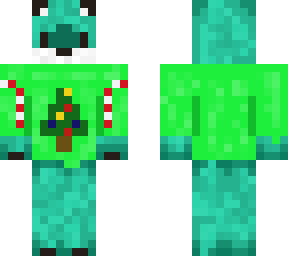 cyan christmas fox.