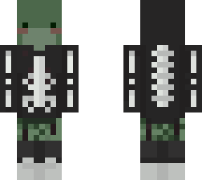 frog in skeleton jumper