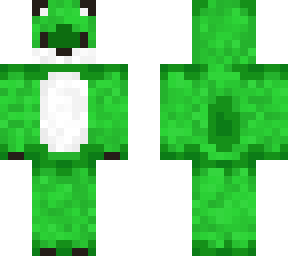 lime/bright green fox.