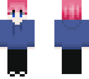 pink haired boy