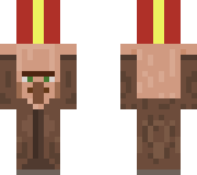 villager holding present