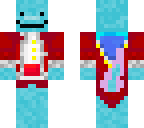 blue axolotl with technoblades robes
