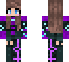 cyberpunk girl purple