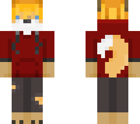 fox with hoodie