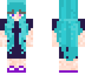 no pigtails hatsune miku skin