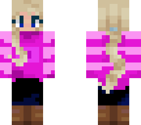 blond girl with pig shirt