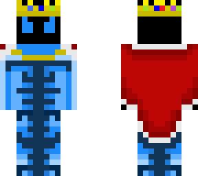 caped blue demon