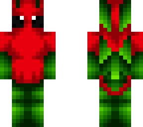 christmas red & green moth