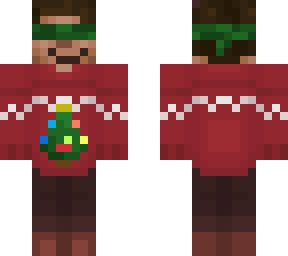 eyeless steve christmas sweater - original hairstyle